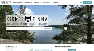 kirkes.finna.fi skärmbild