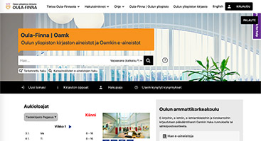 oy.finna.fi/oamk skärmbild