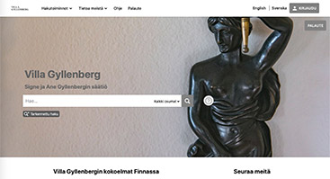 villagyllenberg.finna.fi skärmbild